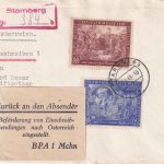 All.Bes. - 60+24 Pfg. Leipziger Messe Einschreibebrief n. ÖSTERREICH 1948 Retour