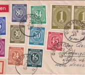 All.Bes./Währungsreform - Oberkochen 22.6.48 Einschreibebrief/zehnfach