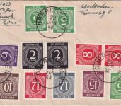 All.Bes./Währungsreform - Oberkochen 22.6.48 Einschreibebrief/zehnfach