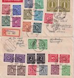 All.Bes./Währungsreform - Oberkochen 22.6.48 Einschreibebrief/zehnfach