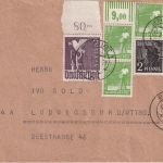 All.Bes./Währungsreform - 2 M. Taube Oberrand u.a. Brief Erfurt 31.7.48