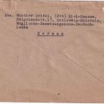 All.Bes. - 50 Pfg. Ziffer Zensurbrief n. USA Kiel - Los Angeles 5.12.47