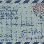 Berlin - 60 Pfg. Luftpostfaltbrief n. USA B.-Lichterfelde - Springfield 3.4.1950