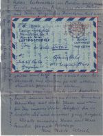 Berlin - 60 Pfg. Luftpostfaltbrief n. USA B.-Lichterfelde - Springfield 3.4.1950