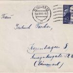 Berlin - 40 Pfg. R. Strauss Brief n. DÄNEMARK Berlin N65 - Kopenhagen 1955