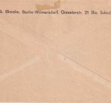 Berlin - 50 Pfg. Schwarzaufdruck Luftpostbrief n. USA Luftbrücken-Stpl. 18.10.48