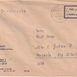 BRD - Frankfurt a.M. Postsache-Drucksache n. USA 1971