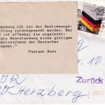 BRD - 80 Pfg. Heimatvertriebene Brief i.d. DDR Bonn 6.12.1985 Postkrieg !