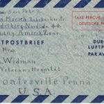 BRD - 100 Pfg. Luftpostfaltbrief n. USA Heidelberg - Coatesville 23.11.48