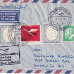 BRD - Lufthansa Erstflug Hamburg/New York Luftpostbrief 8.6.1955