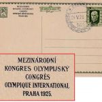 Tschechoslowakei - 50 H. Int. Olympischer Kongress Ganzsachenkarte+SST Prag 1925
