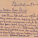 Tschechoslowakei - 10/8 H. GA-Aushilfsausgabe + Zusatz Haindorf 3.7.19