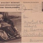 Tschechoslowakei - 30 H. Sonderganzsache Motorradrennen Brünn - Pardubize 1956