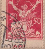 Tschechoslowakei - 100 H. Kettensprenger u.a. Eil-Einschreibebrief Karlsbad 1922