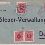 Tschechoslowakei - 1 Kc. Masaryk Brief Hostomice - Dux 1937 nachporto