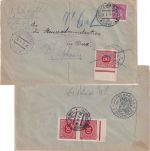 Tschechoslowakei - 1 Kc. Masaryk Brief Likwitz - Dux 1937 Nachporto