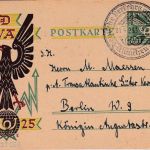 DR - 5 Pfg. Dt. Verkehrsausstellung Ganzsachenkarte SST München - Berlin 1925