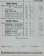 DR - 2 Pfg. K/A Ganzsachenkarte priv. Zudruck Biergroßhandlung Lehmer Halle