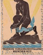 DR - 5 Pfg. Adler Verkehrsausstellung München 1925 Privatganzsache n. Gotha