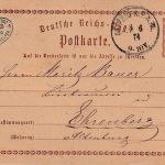 DR - 1/2 Gr. Brustschild Ganzsachenkarte K1 Leipzig P.A.III - Ehrenburg 1874