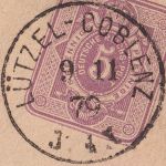 DR - Lützel-Coblenz 9.11.79 kleiner K1 5 Pfg. Ganzsachenkarte n. Mainz