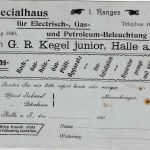DR - 2 Pfg. Germania/Reichspost Ganzsachenkarte m. priv. Zudruck Fa. Kegel Halle