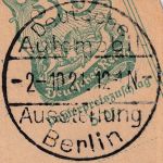 DR - Berlin Dt. Automobil-Ausstellung 2.10.21 SST 30 Pfg. Ganzsachenkarte