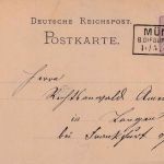 DR - Münster B. Dieburg i. Gr.Hess. 16.5.81 Ra3 5 Pfg. Ganzsachenkarte n. Langen