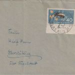 DDR - 40 Pfg. Naturschutz Bogenecke Brief <20g Jena - Oberschöbling 1959