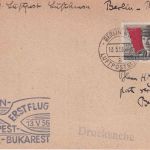 DDR - DDR-Lufthansa Erstflug Berlin/Budapest Luftpostkarte 13.5.56