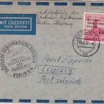 DDR - DDR-Lufthansa Erstflug Berlin - Leipzig 16.6.57