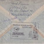 DDR - DDR-Lufthansa Erstflug Berlin - Leipzig 16.6.57