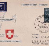 DDR - Erstflug Lufthansa/Zuleitung Frankfurt - Zürich 11.4./15.4.57
