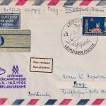 DDR - Leipzig Frühjahrsmesse Sonderflug Leipzig/Prag 1966