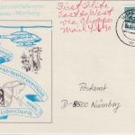 DDR/VGO - Ilmenau 1990 Helikopterpost Karte n. Nürnberg