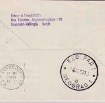 DDR - Leipzig Messe Sonderflug n. Belgrad/JUGOSLAWIEN Luftpostbrief 1960