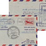 USA - Lufthansa Erstflug Berlin Dresden Zuleitungspost 10 C. Aerogramme 1957
