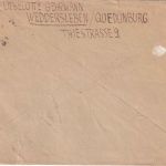 SBZ - 2x25 Pfg. Arbeiter/Überdruck Brief n. USA Weddersleben ü. Quedlinburg 1949