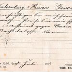 DR - Bahnpost Cöln/Deutz/Hannover Zug 213 Karte Oberhausen - Gevelsberg 1913