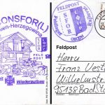 BRD - Feldpost 731 GECONSFOR (L) BiH Karte n. Bad Steben 2002