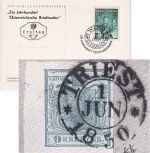 Österreich - Tag der Briefmarke 1950 Festpostkarte/FDC ESST Wien