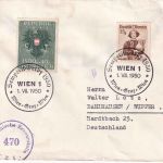 Österreich - 1 S. Fürsorge u.a. Zensurbrief SST Wien Semperit-Derby 1.VII.1950