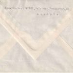 Österreich - 3x40g Anton Bruckner Ersttagsbrief/FDC n. USA ESST Salznurg 3.9.49