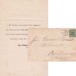 DR - 3 PfgE. Drucksache/Verlobungsanzeige Ra3 Sorau i.d. Nieder-Lausitz 4/8 79