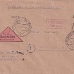 FZ/Baden - Hinterzarten 2.3.46 Nachnahmebrief Ra2 Gebühr bezahlt/Port paye