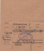 Frankreich/Besetzung Lothringen - 15 C. Säerin Nachnahmekarte Metz 7.2.1919