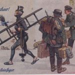 DR - Front - und Heimatheer farbige Thiele-Juxkarte (Frl. Schornsteinfeger)