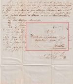 Ungarn/Rumänien - Kronstadt 3. APR L2 12 Kr. Portobrief n. Carlsbad 1850