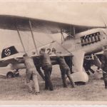 DR - Luftwaffe Heinkel He 51 sw-Foto-AK ungelaufen ca. 1935