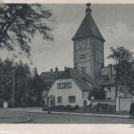 Österreich - Wels Ledererturm sw-AK gelaufen 1938